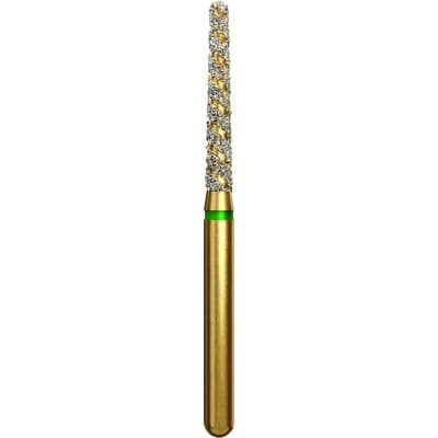 Alpen TurboCut Diamond Bur, FG, Round End Taper, Coarse, Green, #850T-016, 1.6 mm Head, 10 mm Length, 5/Pk, 60032235 thumbnail 7