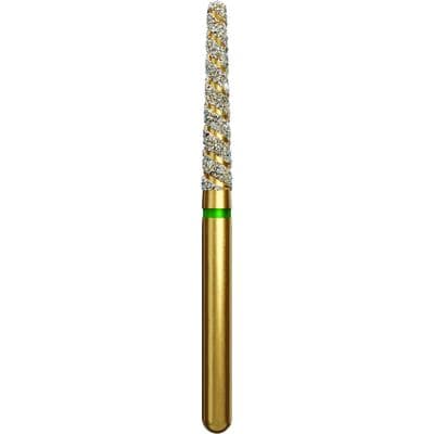 Alpen Multi-Use TurboCut Diamond Instrument, FG, Coarse, Green Ring, Round End Taper, #850T, 1.8 mm Head Diameter, 10 mm Head Length, 5/Pkg thumbnail 6
