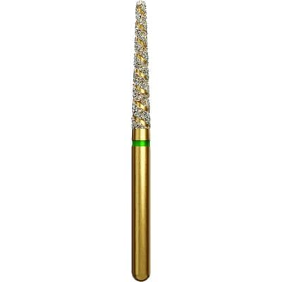 Alpen Multi-Use TurboCut Diamond Instrument, FG, Coarse, Green Ring, Round End Taper, #856LT, 1.8 mm Head Diameter, 11 mm Head Length, 5/Pkg thumbnail 6