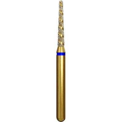 Alpen Multi-Use TurboCut Diamond Instrument, FG, Medium Grit, Blue Ring, Round End Taper, #856T, 1.4 mm Head Diameter, 8 mm Head Length, 5/Pkg thumbnail 7