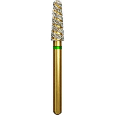 Alpen TurboCut Diamond Bur, FG, Round End Taper, Super Coarse, Black, #856-025SC, 2.5 mm, 5/Pk, 60032373 thumbnail 7