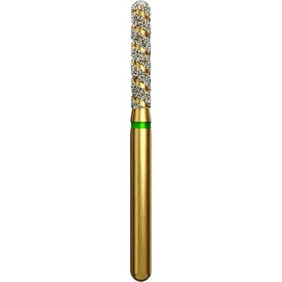 Alpen TurboCut Multi-Use Diamond Bur, FG, Round End Cylinder, Coarse, Green, #881-016C, 1.6 mm Head, 5/Pk, 60032617 thumbnail 7
