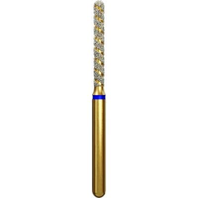 Alpen TurboCut Diamond Bur, FG, Round End Cylinder, Medium, Blue, #882-014M, 1.4 mm Head, 10 mm Head Length, 5/Pk, 60032629 thumbnail 5