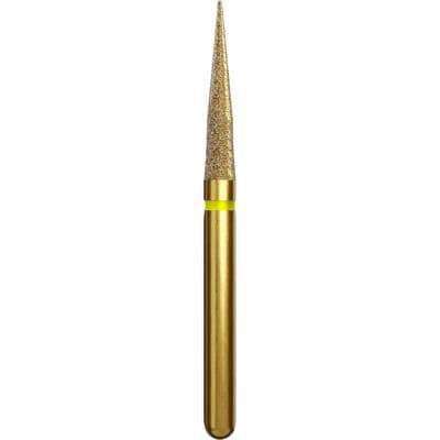 Alpen Diamond Bur, FG, TDF Esthetic Finishing Cone, Extra Fine, Yellow, # ET6-014EF, 1.4 mm Head, 6.0 mm Length, 5/Pk, 60032685 thumbnail 10