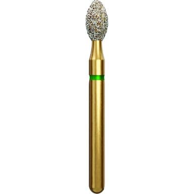 Alpen Diamond Bur, FG, KS Modified Football/Egg, Coarse, Green, #KS4-024C, 2.4 mm Head, 4.2 mm Length, 5/Pk, 60032701 thumbnail 5