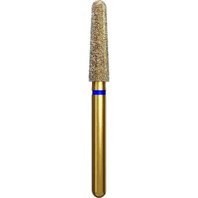 Coltene Alpen Multi-Use Diamond Bur KS6, Round End Taper, Medium Grit, FG, 2.5mm Head Diameter, 9mm Head Length, Blue Ring, 5/Pkg, #KS6-025 thumbnail 7