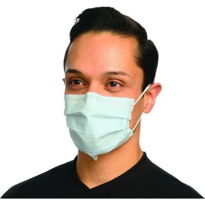 Secure Fit™ Procedure Face Mask, ASTM Level 2, Blue, Ear Loop, One Size Fits Most, 50/Box, GCPBLSF thumbnail 25