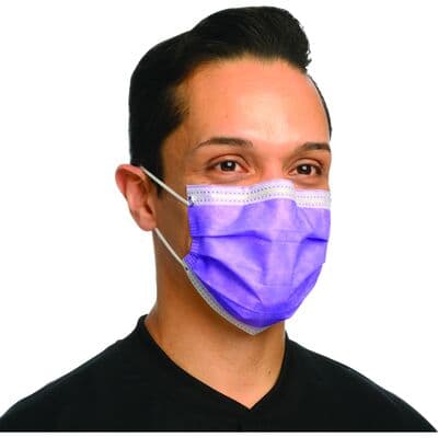 Crosstex Procedural Earloop Face Mask, ASTM Level 2, Lavender, Latex Free, 50/Box, GCPLV thumbnail 28