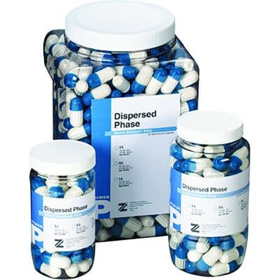 DMG America Zenith Premium Dispersed Phase Amalgam Alloy Capsules, Fast Set, 3 Spill, 800 mg, 500/Jar, 61029 thumbnail 10