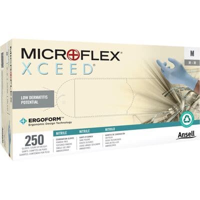 XCEED® Nitrile Examination Gloves, Powder Free, Latex Free, Blue, Extra Small, 250/Box, XC-310-XS thumbnail 19