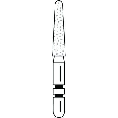Two Striper ShortCut Diamond Bur, FGSS, Round-End Taper, 770.8 S, 1.8 mm, Coarse, Green, 5/Pk, 2015905 thumbnail 11