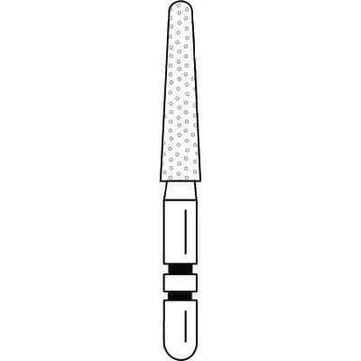 Two Striper ShortCut Diamond Bur, FGSS, Round-End Taper, 780.9 S, Coarse, Green, 2.1 mm, 5/Pk, 2015906 thumbnail 15