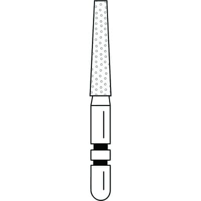 Two Striper ShortCut Diamond Bur, FGSS, Flat-End Taper, 703.8 S, 1.8 mm, Coarse, Green, 5/Pk, 2015908 thumbnail 10
