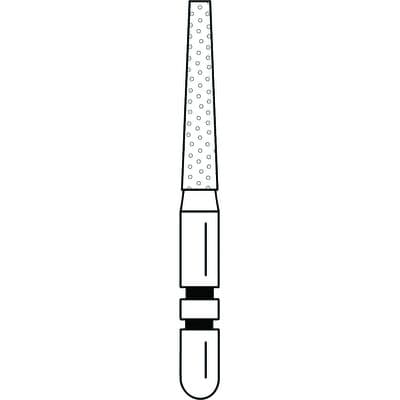Two Striper ShortCut Diamond Bur, FGSS, Flat-End Taper, 702.8 S, Coarse, Green, 1.4 mm, 5/Pk, 2015909 thumbnail 10