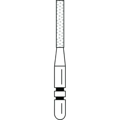 Two Striper ShortCut Diamond Bur, FGSS, Flat-End Cylinder, 515.7 S, 1.2 mm, Coarse, Green, 5/Pk, 2015910 thumbnail 10