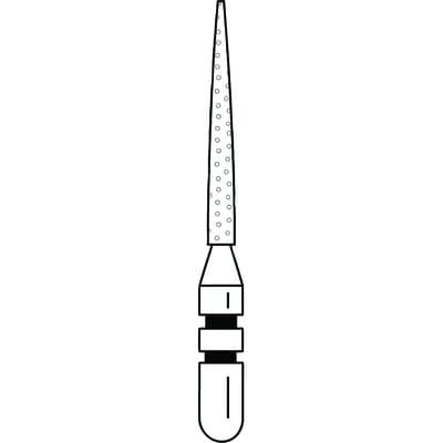 Two Striper ShortCut Diamond Bur, FGSS, Flame, 261.8 S, 1.1 mm, Coarse, Green, 5/Pk, 2015925 thumbnail 9