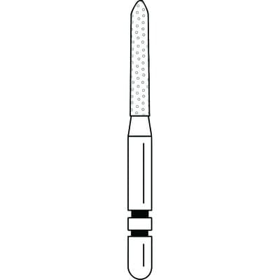Two Striper Diamond Bur, FG, Bevel-End Cylinder, #251.8C, Coarse, Green, 1.2 mm Major Diameter, 5/Pk, 2015069 thumbnail 11