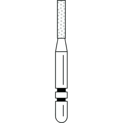 Two Striper Diamond Bur, FG, Flat-End Cylinder, #515.5, 1.2 mm, Coarse, Green, 5/Pk, 2015275 thumbnail 14