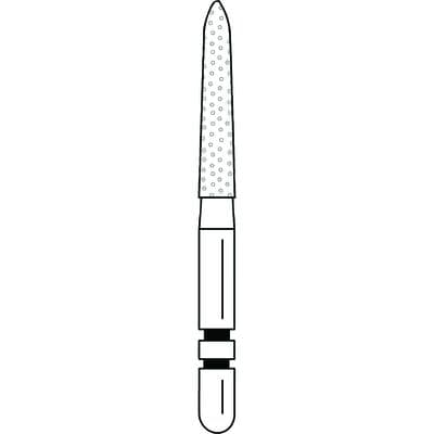 Two Striper Diamond Burs, FG, Flame, 270.9C, 1.9 mm Major Diameter, Coarse, Green, 5/Pk, 2015139 thumbnail 16