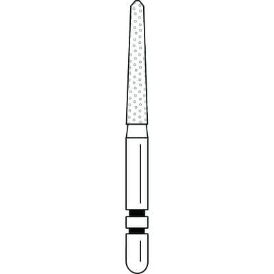 Two Striper Diamond Bur, FG, Flame, #256.9C, Coarse, Green, 1.8 mm Major/1.2 mm Minor Diameter, 9 mm Length, 5/Pk, 2015075 thumbnail 11