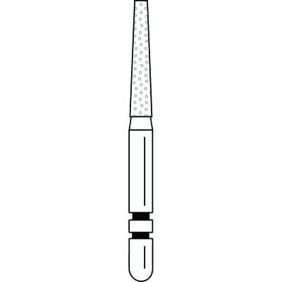 Two Striper Diamond Bur, FG, Flat-End Taper, 702.8C, 1.4 mm Major/0.9 mm Minor Diameter, 8 mm Length, Coarse, Green, 5/Pk, 2015343 thumbnail 16
