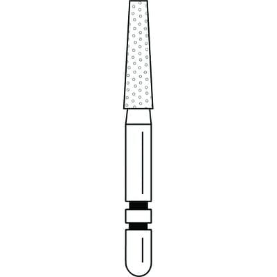 Two Striper Diamond Bur, FG, Flat-End Taper, #701.7C, Coarse, Green, 1.8 mm Major/1.1 mm Minor Diameter, 7.0 mm Length, 5/Pk, 2015339 thumbnail 10