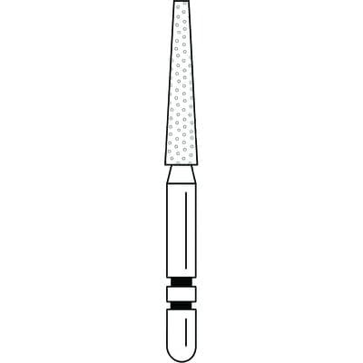 Two Striper Diamond Bur, FG, Flat-End Taper, 701.9C, Coarse, Green, 1.8 mm Major/0.9 mm Minor Diameter, 5/Pk, 2015341 thumbnail 15
