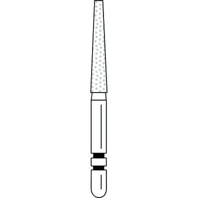 Two Striper Diamond Bur, FG, Flat-End Taper, #703.10C, 1.8 mm Major/1.1 mm Minor Diameter, 10 mm Length, Coarse, Green, 5/Pk, 2015347 thumbnail 15