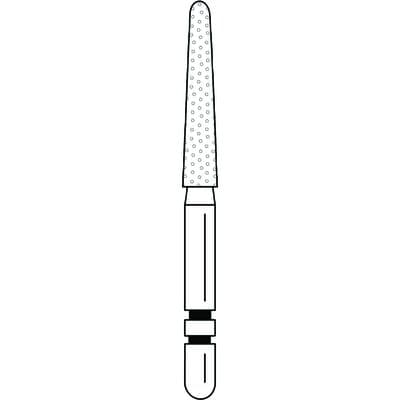 Two Striper Diamond Bur, FG, Round-End Taper, #770.10C, 1.8 mm Major/1.1 mm Minor Diameter, 10 mm Head Length, Coarse, Green, 5/Pk, 2015459 thumbnail 18