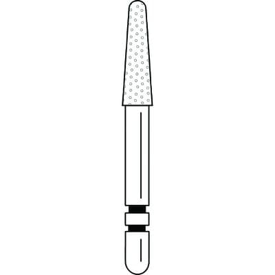 Two Striper Diamond Bur, FG, Round-End Taper, #785.7C, Coarse, Green, 2.4 mm Major/1.5 mm Minor Diameter, 5/Pk, 2015469 thumbnail 11