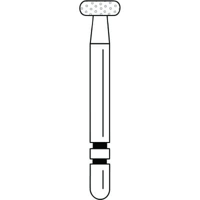 Two Striper Diamond Burs, FG, Wheel, 860C, 3.5 mm, Coarse, Green, 5/Pk, 2015543 thumbnail 11