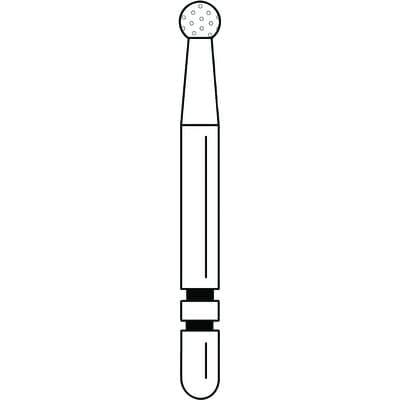 Two Striper Diamond Burs, FG, Round, #120, 1.6 mm, Coarse, Green, 5/Pk, 2015005 thumbnail 15