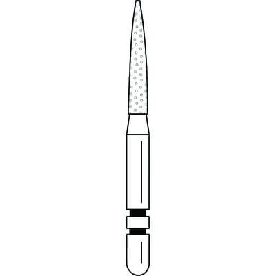 Two Striper Diamond Burs, FG, Flame, 263.8C, 1.6 mm Major Diameter, Coarse, Green, 5/Pk, 2015127 thumbnail 10
