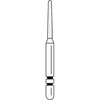 Two Striper Diamond Bur, FG, Round-End Taper, 781.8C, Coarse, Green, 1.2 mm Major/0.8 mm Minor Diameter, 8 mm Length, 5/Pk, 2015478 thumbnail 15