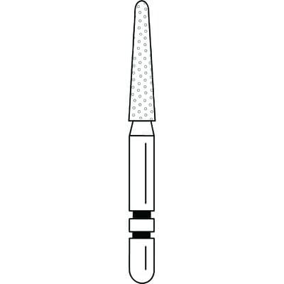 Two Striper Diamond Bur, FG, Round-End Taper, #767.8C, 1.8 mm Major/1.0 mm Minor Diameter, 8 mm Length, Coarse, Green, 5/Pk, 2015454 thumbnail 15
