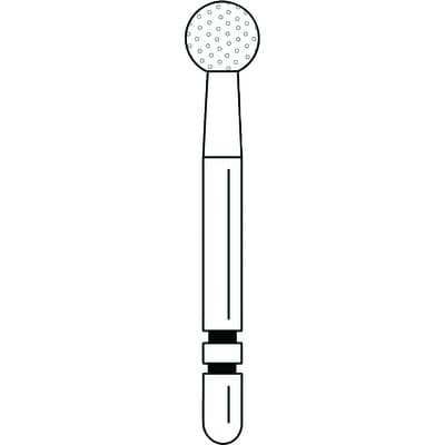 Two Striper Diamond Bur, FG, Round #138, Coarse, Green, 3.0 mm, 5/Pk, 2015009 thumbnail 10