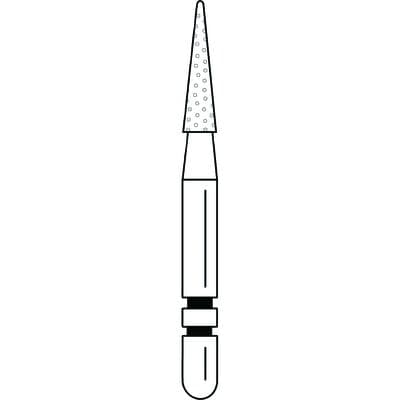 Two Striper Diamond Bur, FG, Cone, 209.6F, Fine, Red, 1.6 mm Major Diameter, 5/Pk, 2015045 thumbnail 14