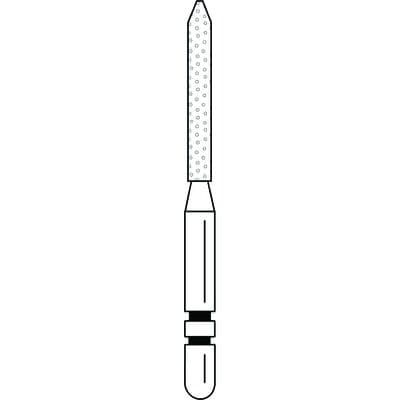 Two Striper Diamond Bur, FG, Bevel-End Cylinder, #250.9C, Coarse, Green, 1.2 mm Major Diameter, 5/Pk, 2015066 thumbnail 11