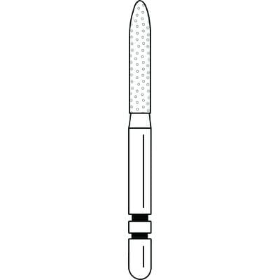 Two Striper Diamond Bur, FG, Bevel-End Cylinder, #255.8C, Coarse, Green, 1.8 mm Major Diameter, 5/Pk, 2015073 thumbnail 13