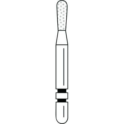 Two Striper Diamond Bur, FG, Pear, 365.4C, Coarse, Green, 1.5 mm Major/1.2 mm Minor Diameter, 5/Pk, 2015225 thumbnail 10