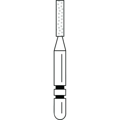 Two Striper Diamond Bur, FG, Flat-End Cylinder, #514.5C, 1.1 mm, Coarse, Green, 5/Pk, 2015276 thumbnail 10
