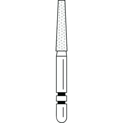 Two Striper Diamond Bur, FG, Flat-End Taper, 703.8F, Fine, Red, 1.8 mm Major Diameter, 5/Pk, 2015375 thumbnail 11
