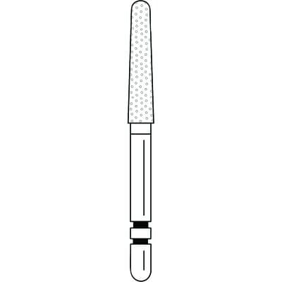 Two Striper Diamond Bur, FG, Round-End Taper, #784.10C, Coarse, Green, 2.1 mm Major/1.6 mm Minor Diameter, 5/Pk, 2015431 thumbnail 15