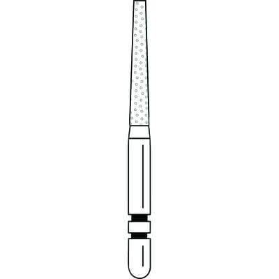 Two Striper Diamond Bur, FG, Flat-End Taper, #726.10C, 2.0 mm Major/1.1 mm Minor Diameter, 10 mm Length, Coarse, Green, 5/Pk, 2015448 thumbnail 11