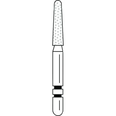 Two Striper Diamond Bur, FG, Round-End Taper, 770.7C, Coarse, Green, 1.8 mm Major/1.2 mm Minor Diameter, 5/Pk, 2015458 thumbnail 10