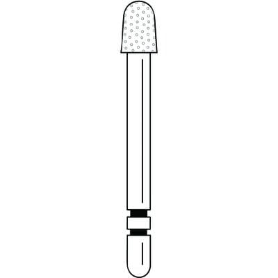 Two Striper Diamond Bur, FG, Round-End Taper, 785.4C, 2.6 mm Major/2.2 mm Minor Diameter, 4 mm Length, Coarse, Green, 5/Pk, 2015470 thumbnail 9
