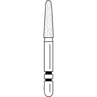 Two Striper Diamond Bur, FG, Round-End Taper, #767.7F, Fine, Red, 1.8 mm Major Diameter, 5/Pk, 2015483 thumbnail 11