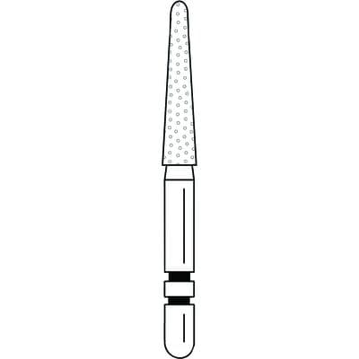 Two Striper Diamond Bur, FG, Round-End Taper, 767.9F, Fine, Red, 1.8 mm Major/0.9 mm Minor Diameter, 9 mm Length, 5/Pk, 2015485 thumbnail 10