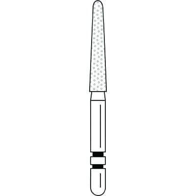 Two Striper Diamond Burs, FG, Round-End Taper, 770.10F, 1.8 mm Major/1.1 mm Minor Diameter, 10 mm Length, Fine, Red, 5/Pk, 2015489 thumbnail 14
