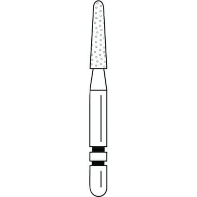 Two Striper Diamond Burs, FG, Round-End Taper, 799.6.5F, 1.5 mm Major/0.8 mm Minor Diameter, 6.5 mm Length, Fine, Red, 5/Pk, 2015503 thumbnail 10